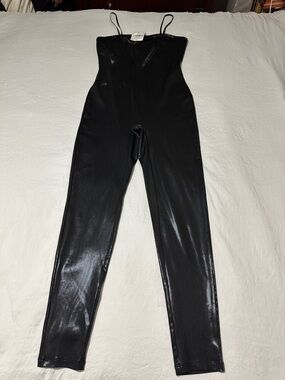 Forever 21 Black Spaghetti Strap Jumpsuit
